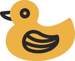 Rubber Duck Vector Icon Design