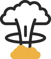 Nuclear Explosion Vector Icon Design