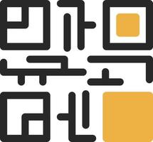 diseño de icono de vector de código qr