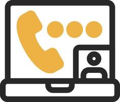 Video Call Vector Icon Design