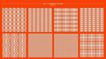 conjunto de triángulo forma resumen sin costura modelo. lujo geométrico modelo diseño recopilación. vector
