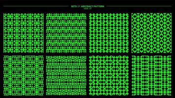 Luxury square and triangle seamless pattern. Modern basic shape pattern design set. vector