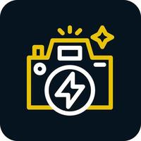 Flash Camera Vector Icon Design