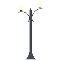 Street lighting. Flat vector icon