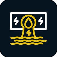 Hydroelectricity Vector Icon Design