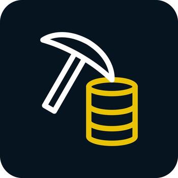 diseño de icono de vector de minería de datos