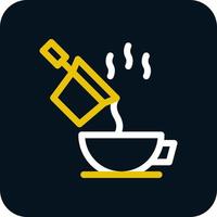 Pour Coffee Vector Icon Design