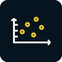 Scatter Graph Vector Icon Design