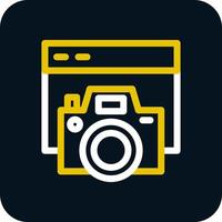 Camera Website Vector Icon Design