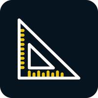 Triangular Ruler Vector Icon Design