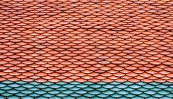 Roof tile texture in temple ,Thai temple roof detail asian style for background photo