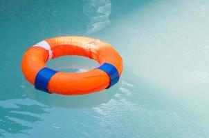 Lifebuoy in a pool photo