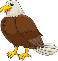 Eagle Animal Cartoon Colored Clipart Illustration vector