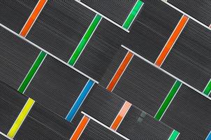 modern pattern building and background with bright colors, abstract for background photo