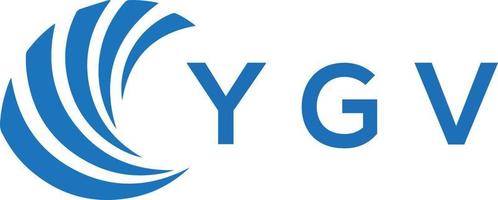 YGV letter logo design on white background. YGV creative circle letter logo concept. YGV letter design. vector