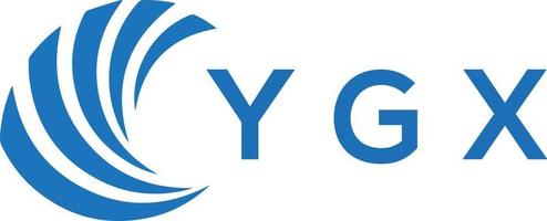 YGX letter logo design on white background. YGX creative circle letter logo concept. YGX letter design. vector