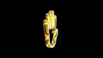 Gold hand model video