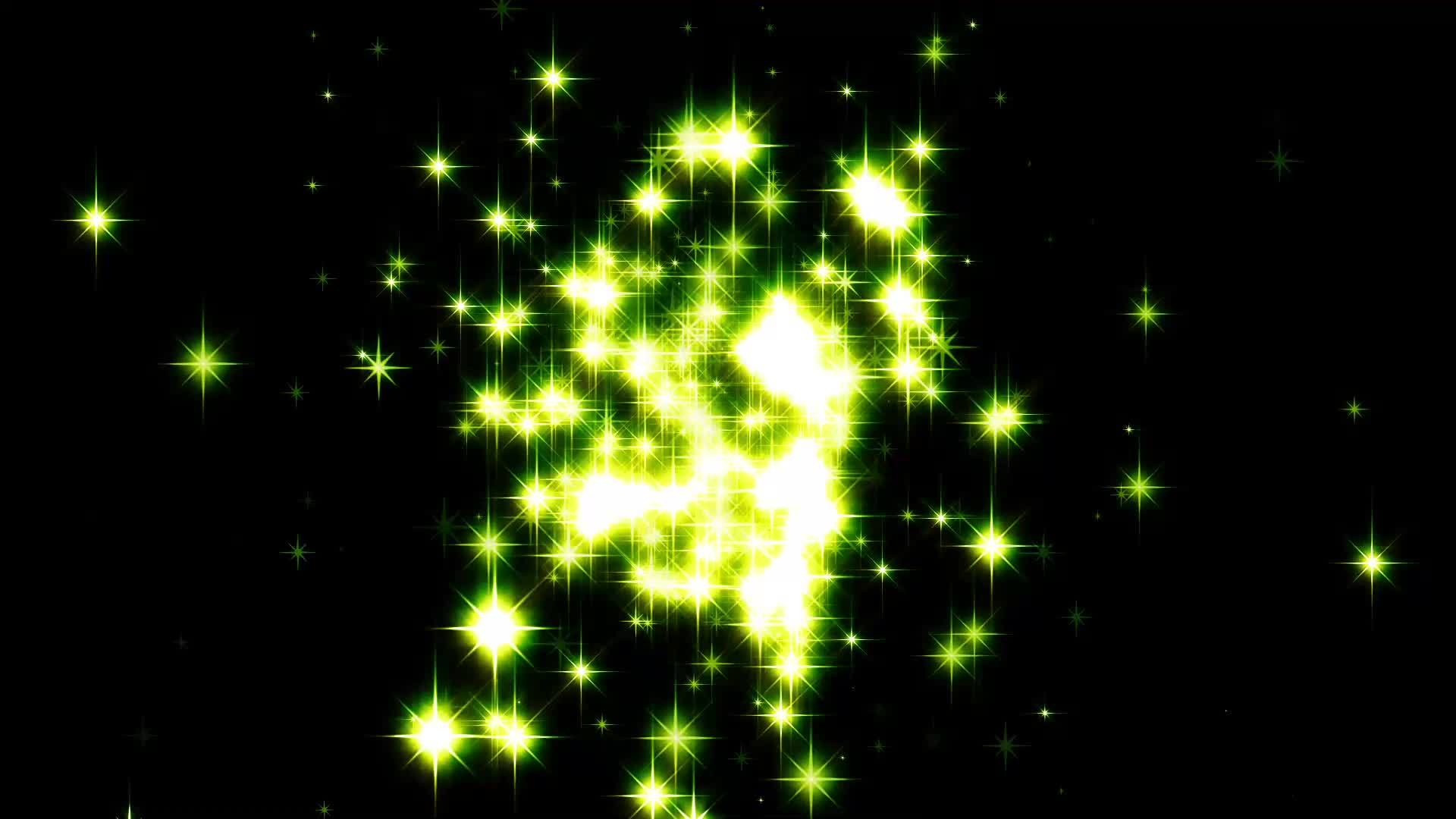 Flashing green star particle 20120292 Stock Video at Vecteezy