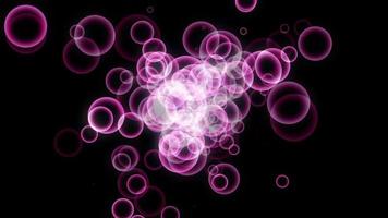 púrpura burbuja partícula video