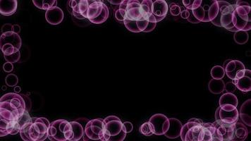 Purple bubble particle video