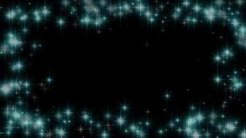 clignotant bleu étoile particule video