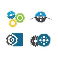 Gear Logo Template vector icon illustration