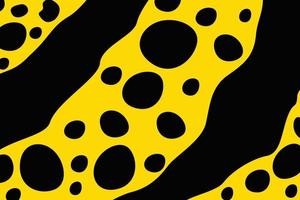 Abstract yellow and black pattern background vector