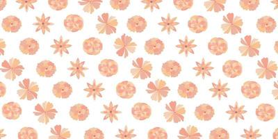 Pastel flower pattern for background vector