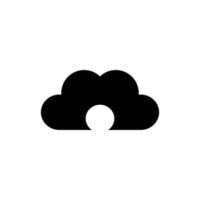 Cloud icon. Simple style web site drag and drop page background symbol. Cloud brand logo design element. Cloud t-shirt printing. vector for sticker.