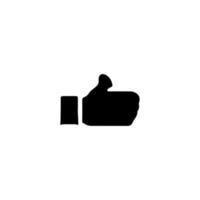 Thumb icon. Like button. Like hand icon. Simple style social media poster background symbol. Like hand brand logo design element. Like hand t-shirt printing. vector for sticker.