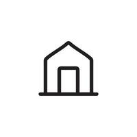Home icon. Simple style web site home page background symbol. Home button. Home brand logo design element. House t-shirt printing. vector for sticker.