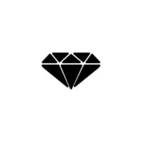 Diamond icon. Simple style diamond poster background symbol. Diamond brand logo design element. Diamond t-shirt printing. vector for sticker.