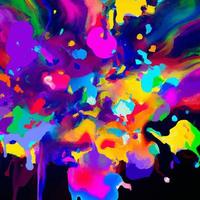 abstract color splash and explosion vector illustration. color splash background for Holi Festival