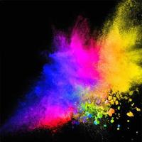 abstract color splash and explosion vector illustration. color splash background for Holi Festival