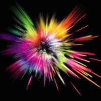 abstract color splash and explosion vector illustration. color splash background for Holi Festival