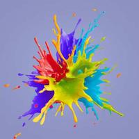 abstract color splash and explosion vector illustration. color splash background for Holi Festival