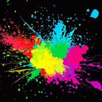 abstract color splash and explosion vector illustration. color splash background for Holi Festival