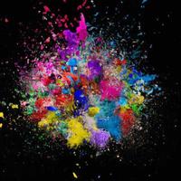 abstract color splash and explosion vector illustration. color splash background for Holi Festival