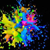 abstract color splash and explosion vector illustration. color splash background for Holi Festival