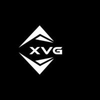 XVG abstract monogram shield logo design on black background. XVG creative initials letter logo. vector