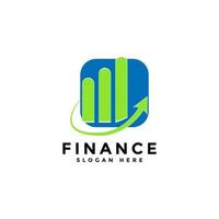 Business finance logo template perfect for your business and company vector