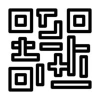 diseño de icono de código qr vector