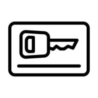 Card Key Icon Design vector