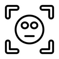 Face Scan Icon Design vector