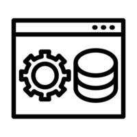 Backend Icon Design vector