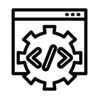 Coding Icon Design vector