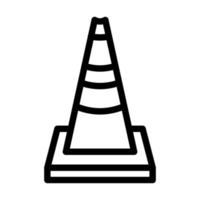 Traffic Cone Icon Design vector