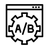 Ab Testing Icon Design vector