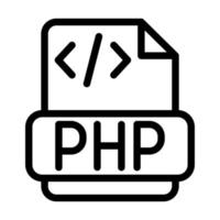 diseño de icono php vector