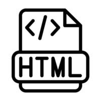 Html File Icon Design vector